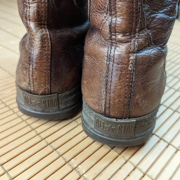 Converse Brown and Black High-Top Sneakers - Picture 6 of 10